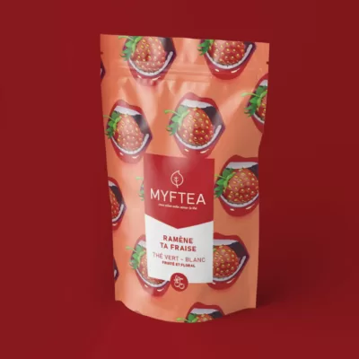 thé blanc fraise
