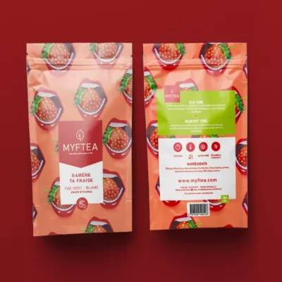 thé blanc fraise