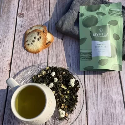 thé amande thé vert gourmand