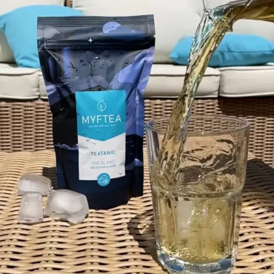 thé blanc glacé fraise
