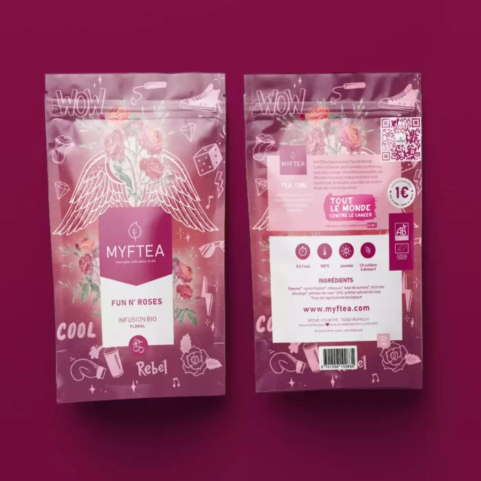thé sans théine à la rose