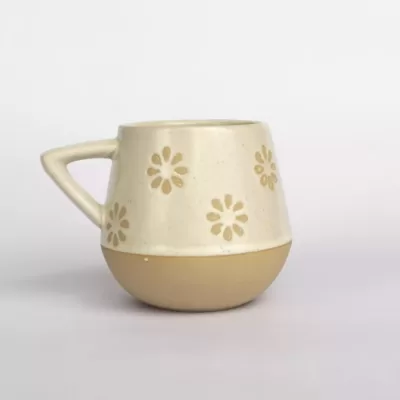 mug fleur en céramique