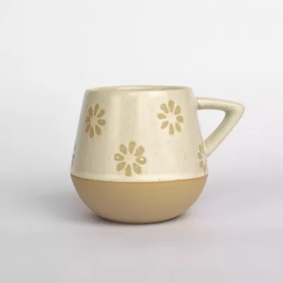 tasse fleur en céramique