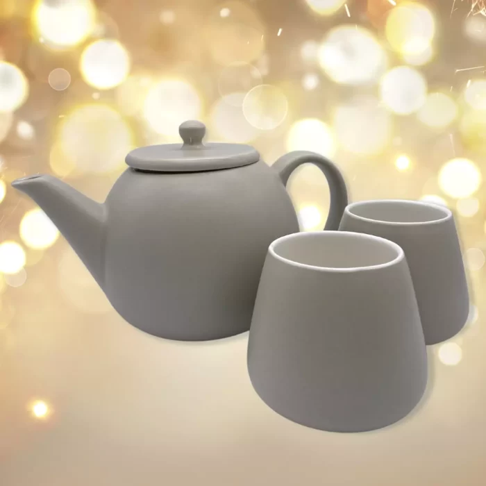 set théière beige céramique myftea