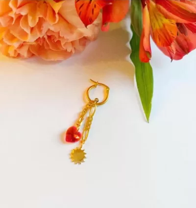 boucle d'oreille saint valentin Collab Pepi